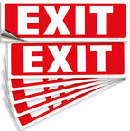 iSYFIX Exit Signs Stickers – 6 Pack 12x4 Inch – Premium Self-Adhesive Vinyl by iSYFIXPREMIUMSIGNS