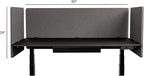 Stand Up Desk Store ReFocus Clamp-on Acoustic Desk Divider Privacy Panel That - Image 4