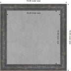 Amanti Art Grey Framed Magnetic Board 19x19 Small Vision Board - Image 3