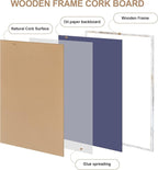 Cork Bulletin Board, 48 X 32 Inches White Framed Message Vision Board, Large - Image 7
