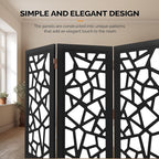 VINGLI 70'' H Room Divider, Non-Woven Fabric Privacy Screen, Indoor Partition - Image 5