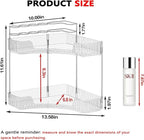 SUNZOS Bathroom Counter Organizer, 2-Tier Corner Bathroom Organizer Countertop - Image 2