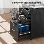VINGLI 3-Drawer File Cabinet - Image 4