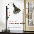 VONLUCE Rustic Desk Lamp Bronze Adjustable, Industrial Style Metal Task Lamps - Image 2