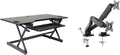 Rocelco 46" Large Height Adjustable Standing Desk Converter
