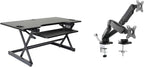 Rocelco 46" Large Height Adjustable Standing Desk Converter