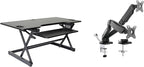 Rocelco 46" Large Height Adjustable Standing Desk Converter by Rocelco