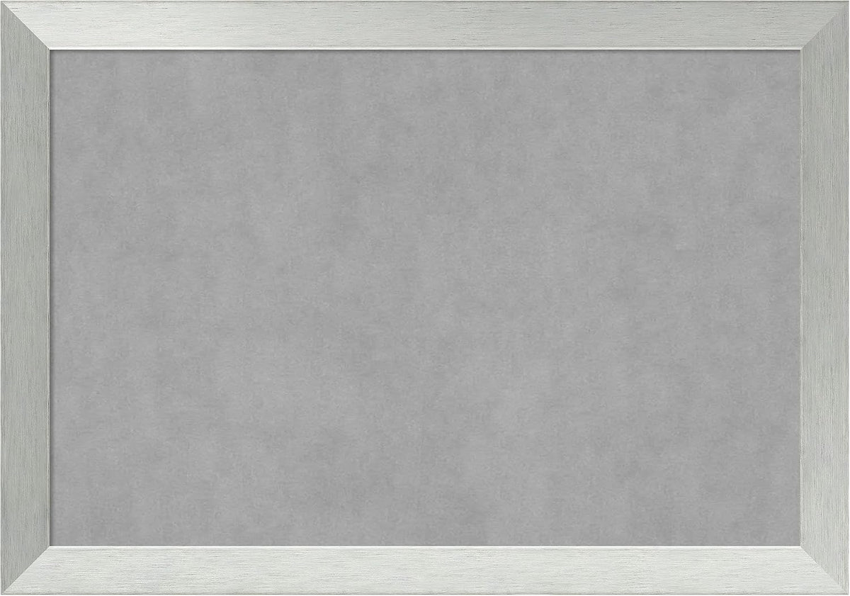 Amanti Art Silver Framed Magnetic Board 28x40 Large Vision Board