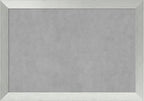 Amanti Art Silver Framed Magnetic Board 28x40 Large Vision Board by AmantiArt