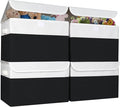 Bagnizer Large 22 Quart Linen Fabric Foldable Storage Bin Cube Organizer Basket by Bagnizer