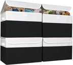 Bagnizer Large 22 Quart Linen Fabric Foldable Storage Bin Cube Organizer Basket by Bagnizer