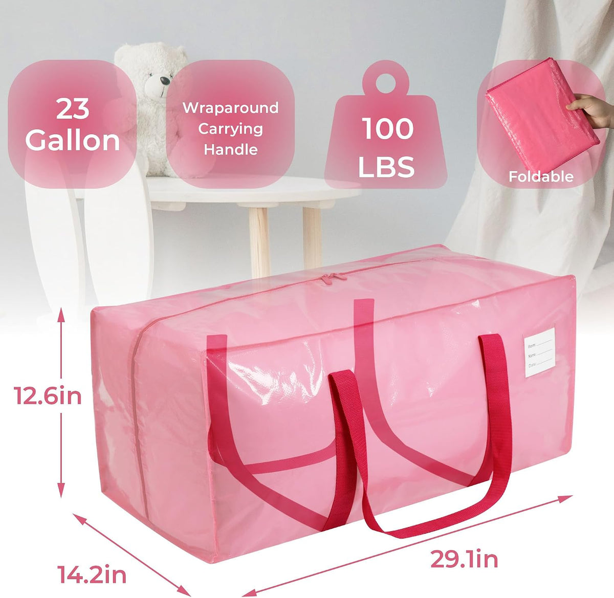 VTSVTS 8 Pack Extra Heavy Duty Large Moving Bags with Comfortable Handle &amp...