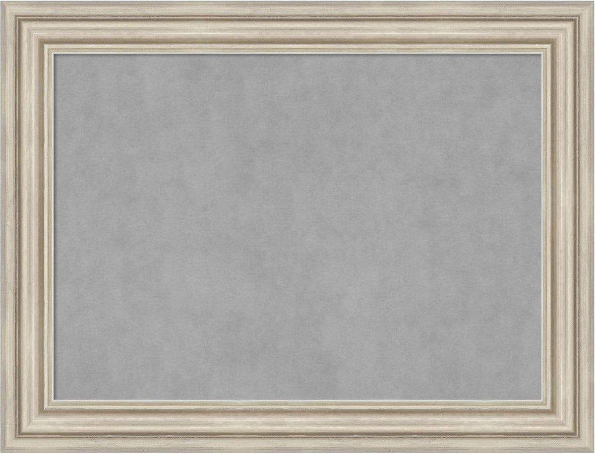 Amanti Art Silver Framed Magnetic Board 26x34 Medium Vision Board