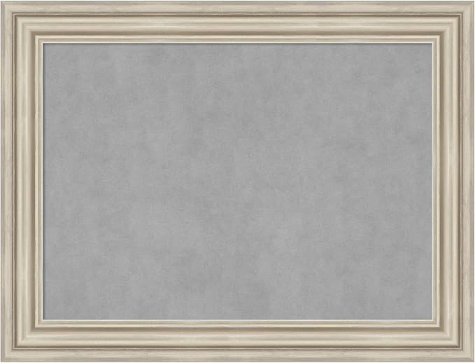 Amanti Art Silver Framed Magnetic Board 26x34 Medium Vision Board by AmantiArt