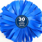 LotFancy Large Rubber Bands, Heavy Duty Blue Long Rubber Bands - Image 5