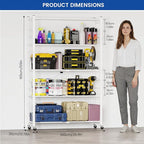 ALANNG 40" W Foldable 5-Tier Storage Shelves - Image 2