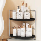 JANUS LiANG 2-Tier Bathroom Organizer Countertop Corner - Image 3