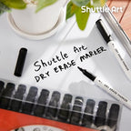 Shuttle Art Black Dry Erase Markers, 60 Pack Magnetic Whiteboard Markers - Image 7