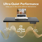HUANUO 32" Small Electric Standing Desk Adjustable Height, 4 Memory Height - Image 6