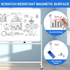 96"x48" Large Magnetic White Board Dry Erase Whiteboard - Image 5