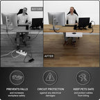 Under Desk Cable Management Tray no Drill – Wire Management - Image 5