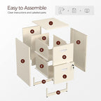 Kubohogar 2 Drawer File Cabinet - Image 6