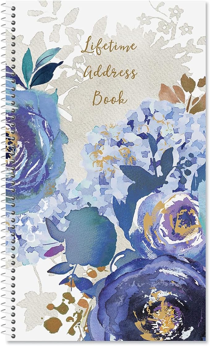 Current Blue Peacock Address Book by Current
