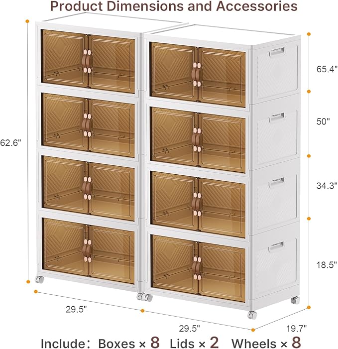 UAMFURI Extra Large Stackable Storage Bins - Image 2