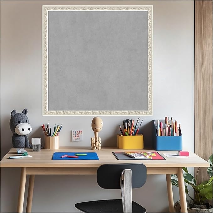 Amanti Art Silver Framed Magnetic Board 26x26 Medium Vision Board - Image 6