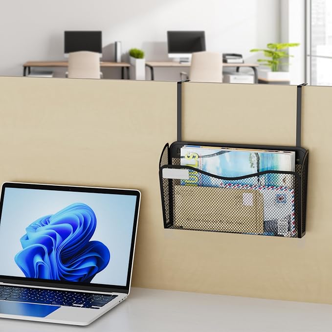 BOHDK Wall File Organizer, Mesh Hanging File Organizer, Home Office - Image 2
