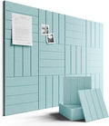 Large Felt Bulletin Board 48" x 36" Cork Board Alternative-12 Pack by FLUXYNARA