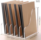 SANRUI Acrylic File Organizer, Compact Desk Organizer - Image 2