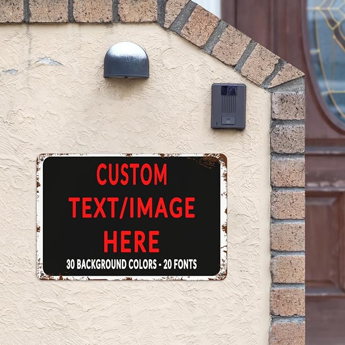 Custom Sign Personalized Custom Metal Sign, Customize - Image 2