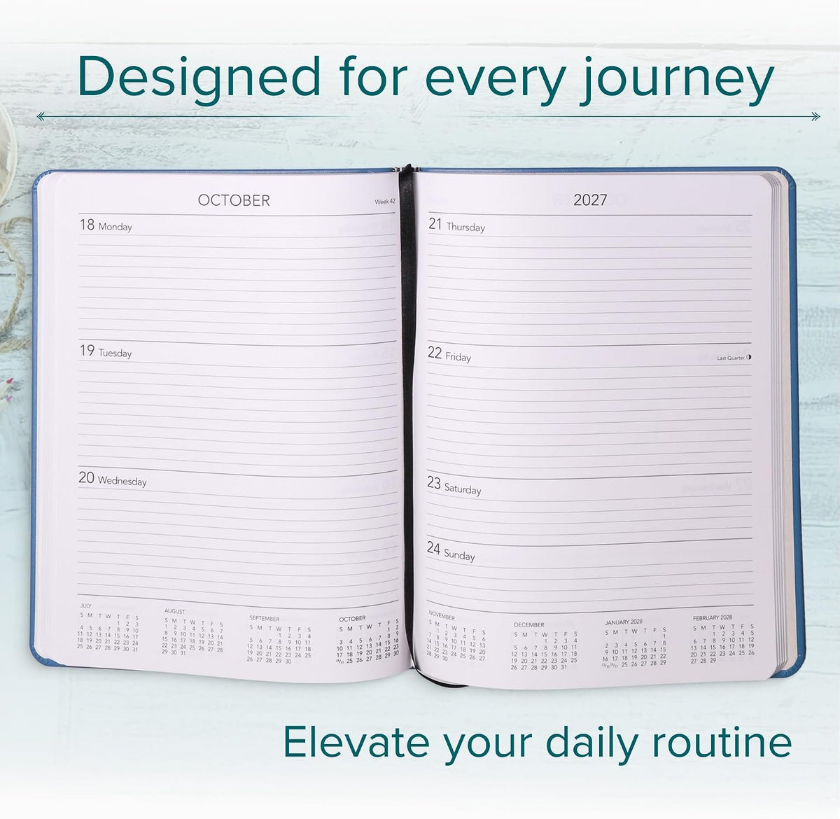 Harbor Large Weekly Monthly Planner 2026-2027 Cambridge Flamingo