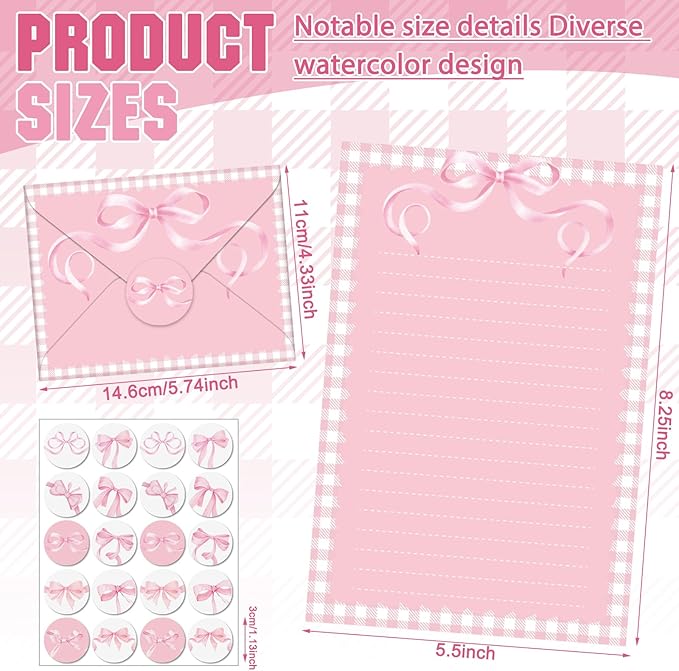 TaoBary 160 Pcs Stationery Paper Set 50 Double Sided Stationery Papers - Image 2