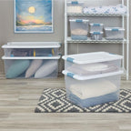 Sterilite 12-Pack Latching Box, Under Bed Storage Bins - Image 4