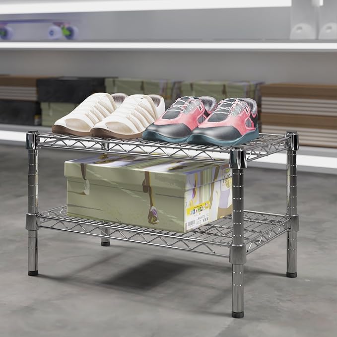 Regal Altair 14" Deep x 24" Wide x 14" Height Wire Shelving Kit | 2-Tier | NSF - Image 2