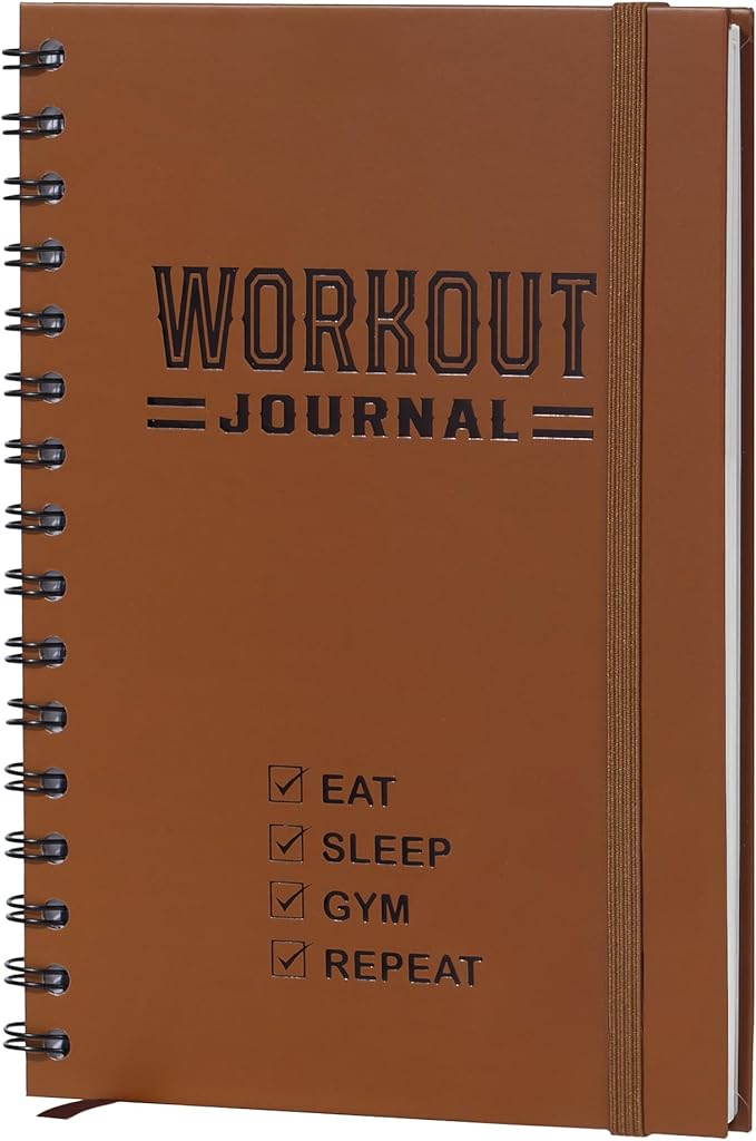 Nextnoid Hardcover Fitness Journal Workout Planner by Nextnoid