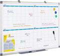 MAKELLO Large Magnetic Dry Erase Calendar Whiteboard Quarterly 36" x 24" by MAKELLO