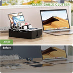 Pezin & Hulin Bamboo Charging Station, Electronic Devices Organizer - Image 7