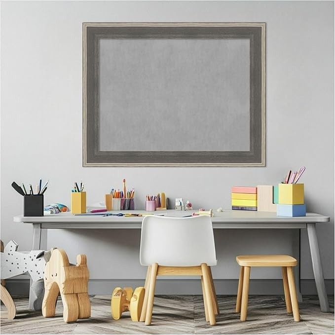 Amanti Art Grey Framed Magnetic Board 23x29 Medium Vision Board - Image 5