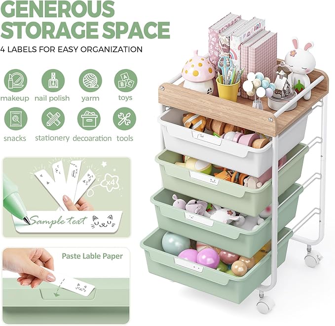 Rolling Storage Utility Cart - Image 4