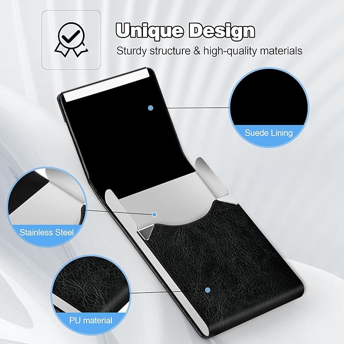 DMFLY Business Card Holder for Women or Men, Business Card Case - Image 4