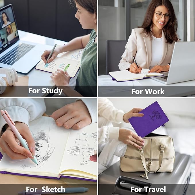 PERCUN Dotted Journal Notebook for Men & Women, 160 Pages Dot Grid notebook for - Image 7