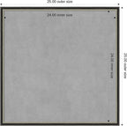Amanti Art Black Framed Magnetic Board 25x25 Medium Vision Board - Image 4