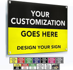Custom Metal Signs, Personalized Aluminum, Customized Safety, Business Signs by SpeedyOrders