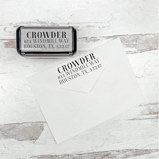 Self Inking Modern Address Stamps | Custom Return Address Stamper - Image 7
