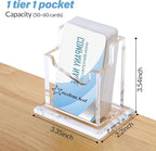 HJX Custom Business Card Holder Desk-Personalized Engraved Wooden Business Card - Image 2