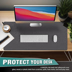 K KNODEL Felt Desk Mat, Large Desk Pad Protector, Office Computer Desk Mat - Image 7
