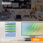 Kuntine.B Wall File Organizer Office Hanging Magazine Holder Wall File Organizer - Image 3